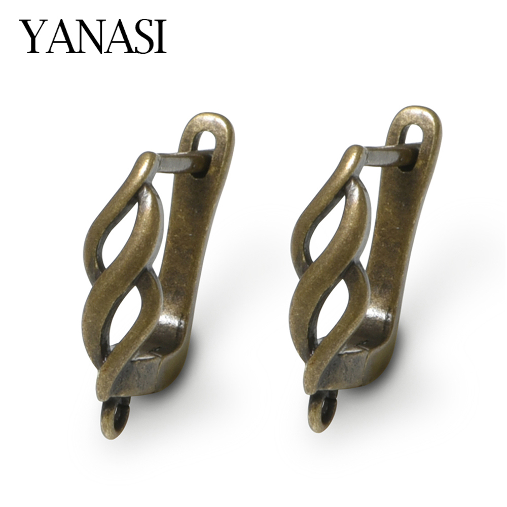 Hoop Earrings - YANASI 2026 新しい 1 ペアのイヤリングフッククラスプ、アンティークブロンズ/18K ゴールドメッキ真鍮イヤーワイヤー