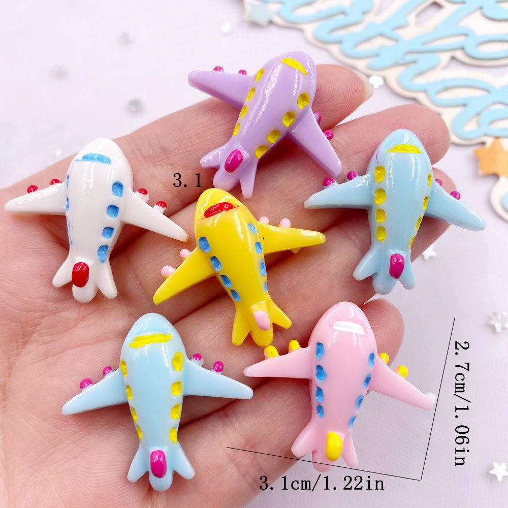 10 個混合樹脂カラフルな漫画航空機フラットバック石置物スク - Paradise Jewelry & Watches Llc のレビューと価格