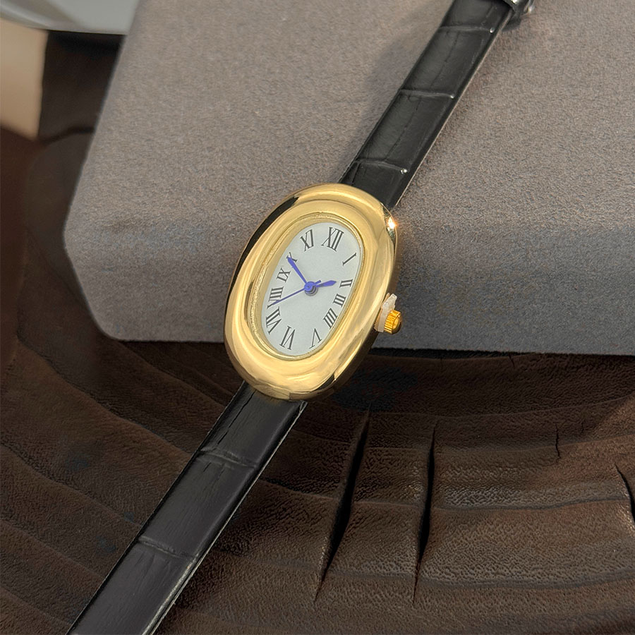 レディース 新品 オーバルバスタブ 卵型 ベルト クォーツ時 - Jewelry Watches Women のレビューと価格