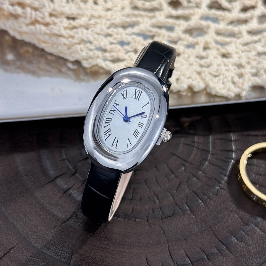 レディース 新品 オーバルバスタブ 卵型 ベルト クォーツ時 - Jewelry Watches Women のレビューと価格