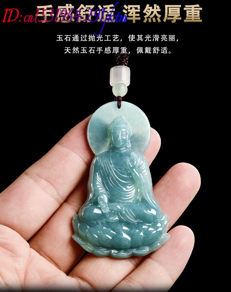 天然ビルマ翡翠仏陀ペンダントネックレスファッション本物の翡翠 - Jewelry & Watches Spółka Z Ograniczoną Odpowiedzialnością のレビューと価格