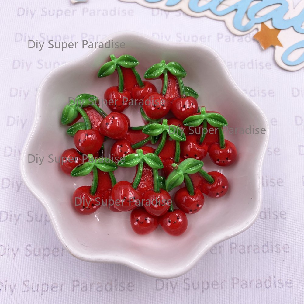 16 個カラフルなかわいい漫画ボウノートレッドチェリーフラッ - Paradise Jewelry & Watches Llc のレビューと価格