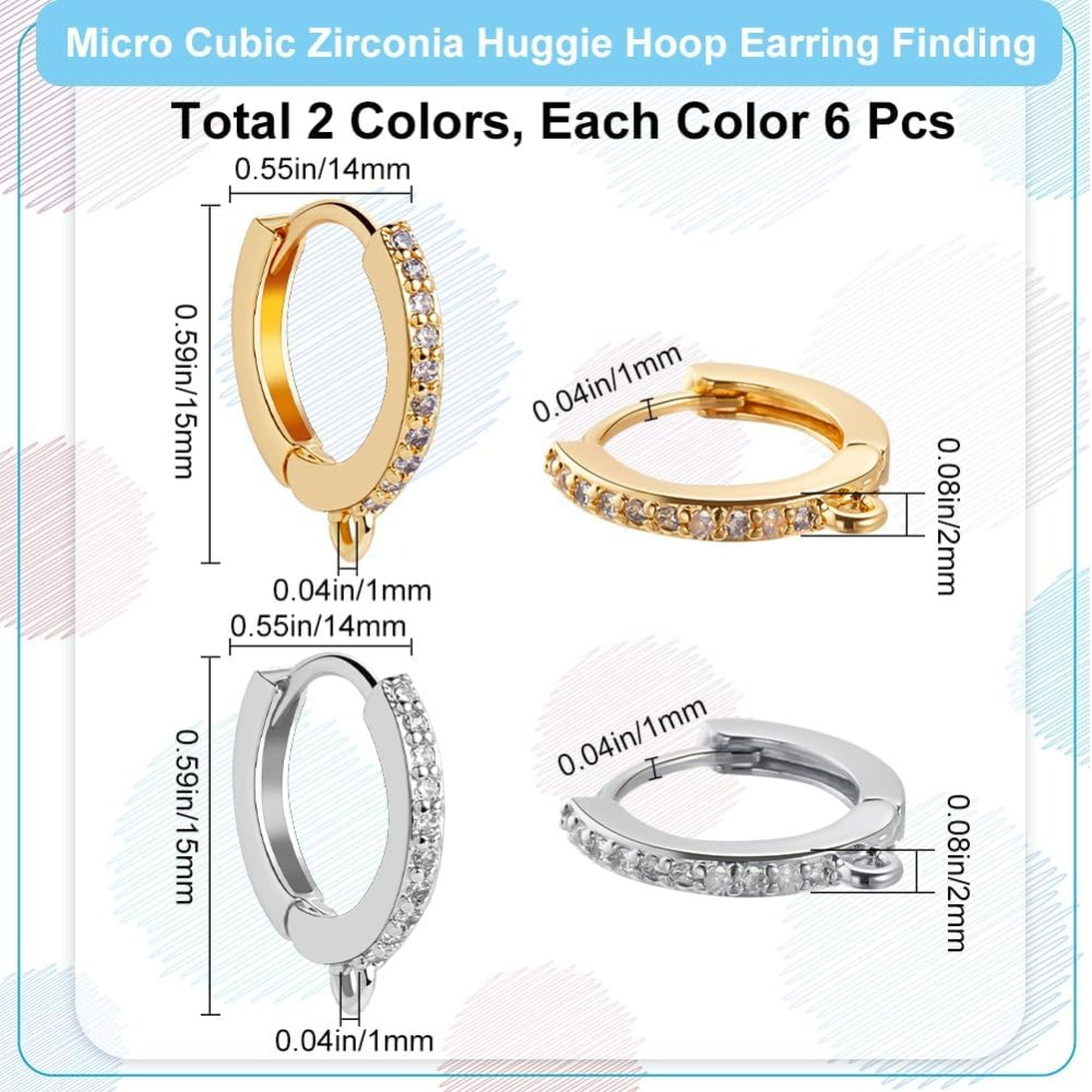 ラウンドレバーバックフック,18Kゴールドとプラチナメッキ真 - Hoop Earrings のレビューと価格