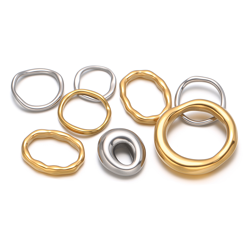 5個のステンレス鋼製ラウンドオーバルチャームコネクター、ネッ - Hoop Earrings のレビューと価格