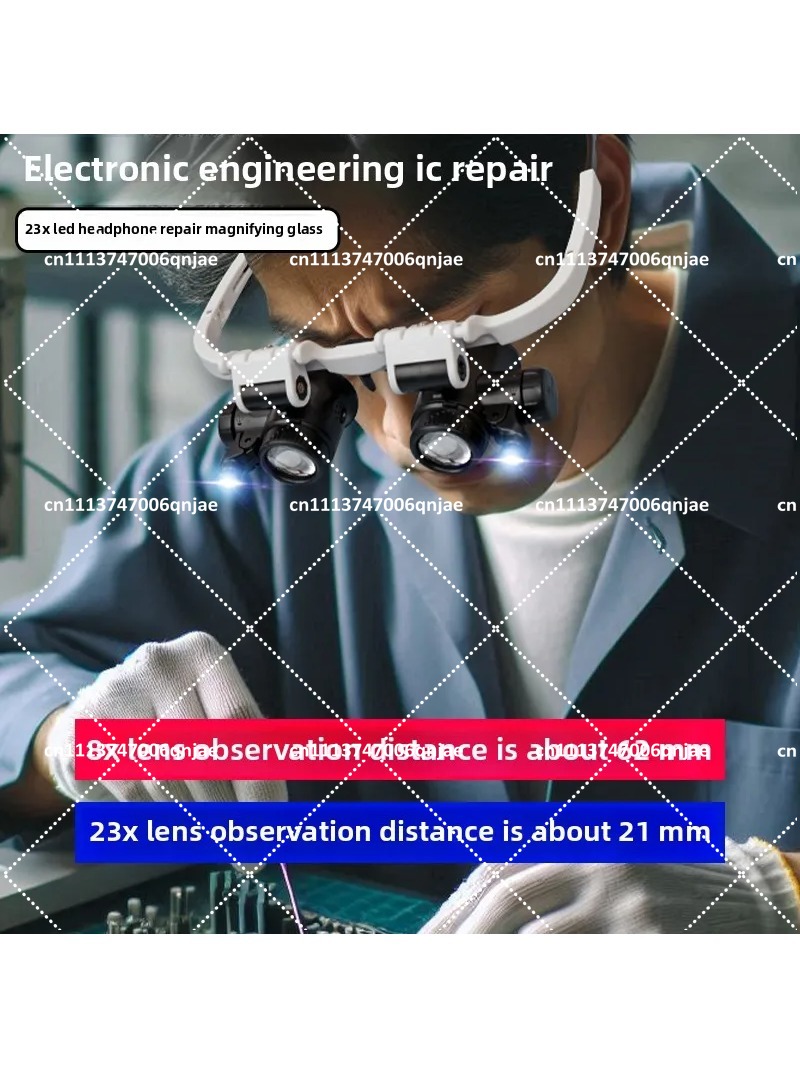 23倍ヘッドマウント拡大鏡（ライト付き）、電子機器修理、ジュ - Jewelry Repair & Watches Durham Nc のレビューと価格
