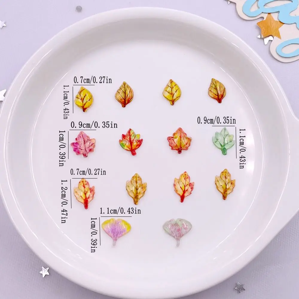 50 個混合樹脂ミニクリスタルカラフルなカエデの葉アートネイ - Paradise Jewelry & Watches Llc のレビューと価格