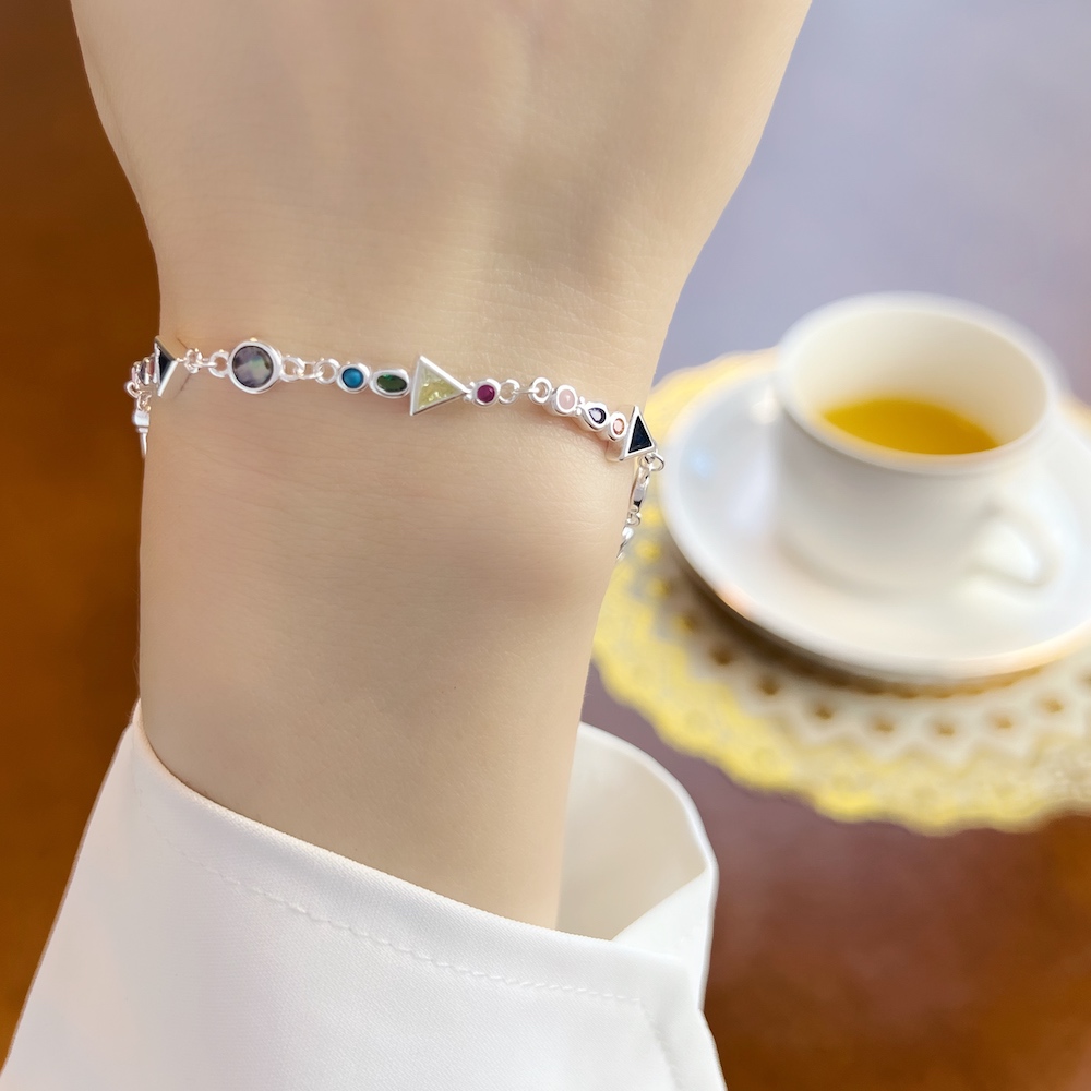 パラダイスジャーニーブレスレット新カラフルなリンクチェーン  - Paradise Jewelry & Watches Llc のレビューと価格