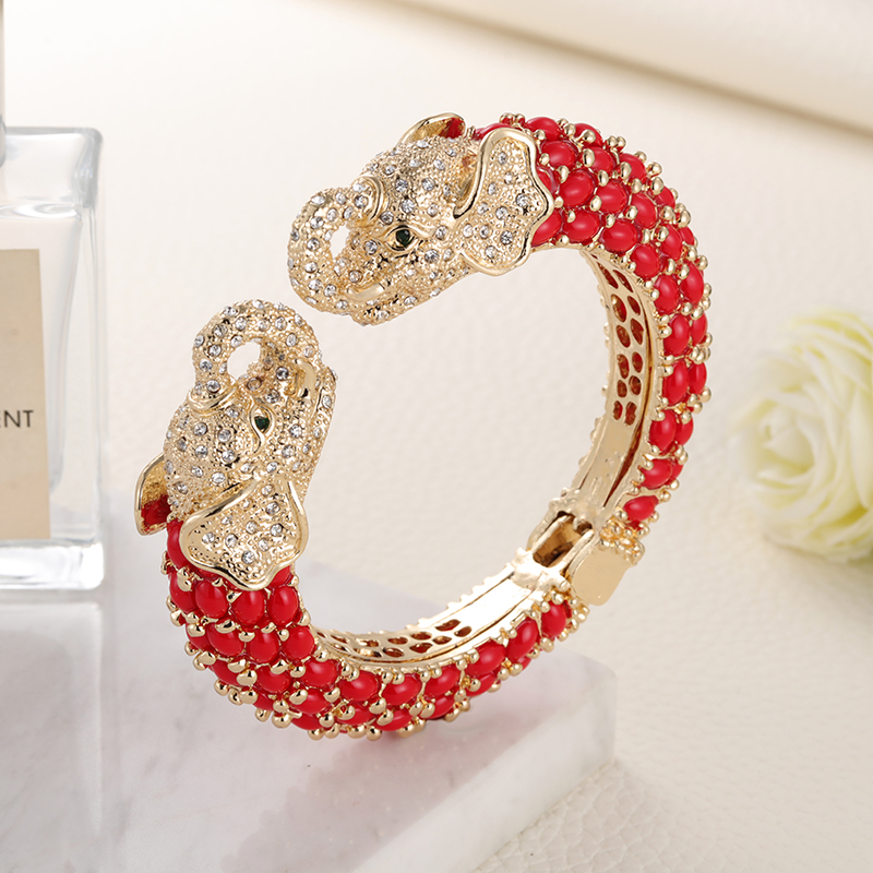 フラットパラダイス-カラフルな2頭象樹脂ブレスレット、女性用 - Paradise Jewelry & Watches Llc のレビューと価格
