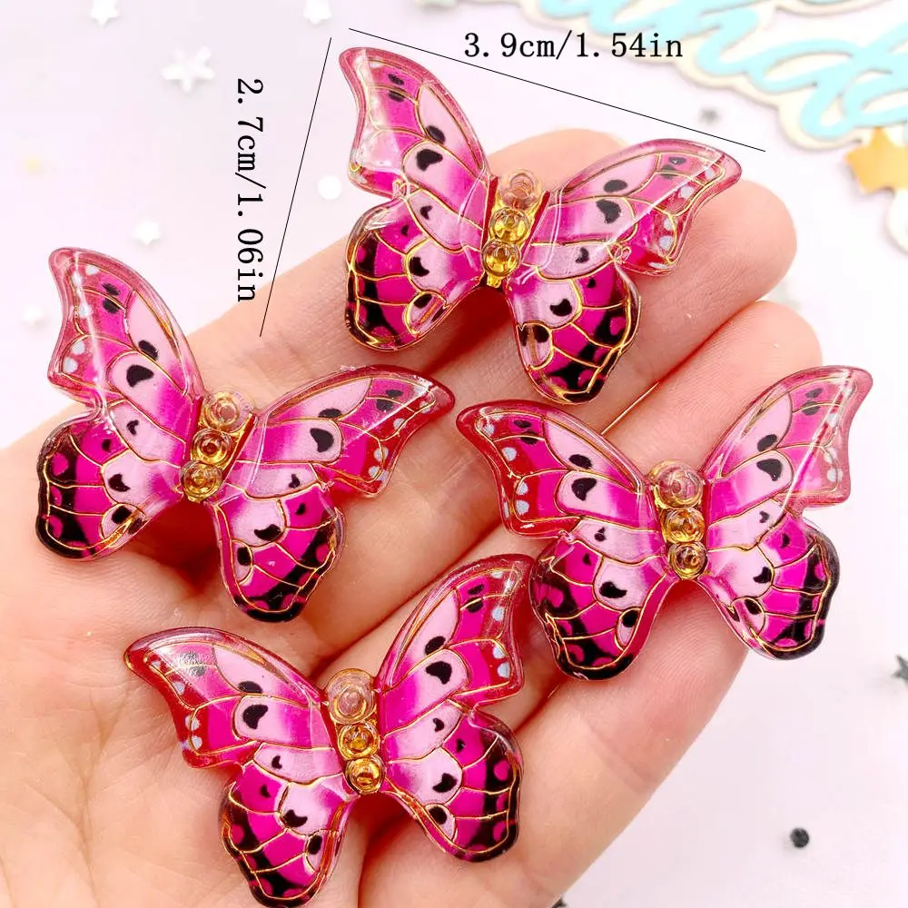 10 個カラフルな美しい蝶の置物ヒラタラインストーン 1 穴 - Paradise Jewelry & Watches Llc のレビューと価格