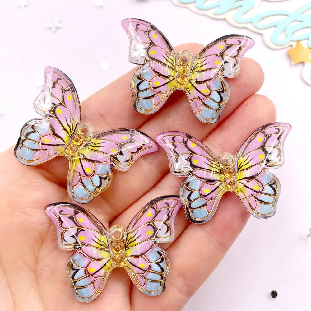 10 個カラフルな美しい蝶の置物ヒラタラインストーン 1 穴 - Paradise Jewelry & Watches Llc のレビューと価格