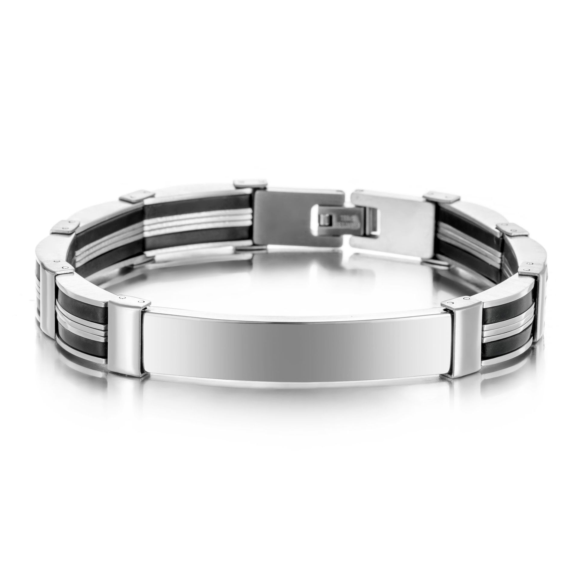 パンクカスタムテキスト名入りメンズステンレススチールブレスレ - Jewelry Watches Women のレビューと価格