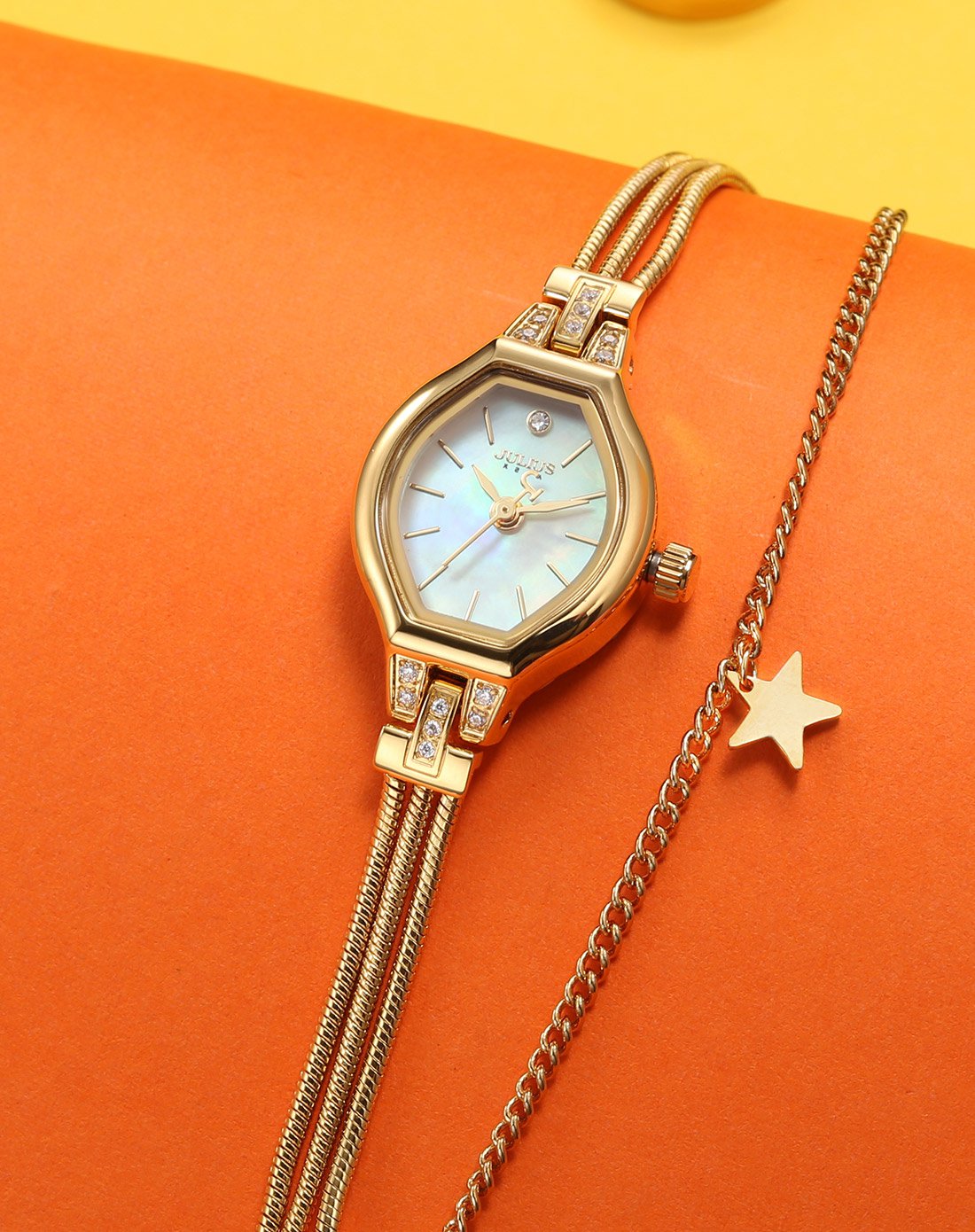 女性のための5色のミニチェーンブレスレット,スネークチェーン - Jewelry Box Watches Bracelets のレビューと価格