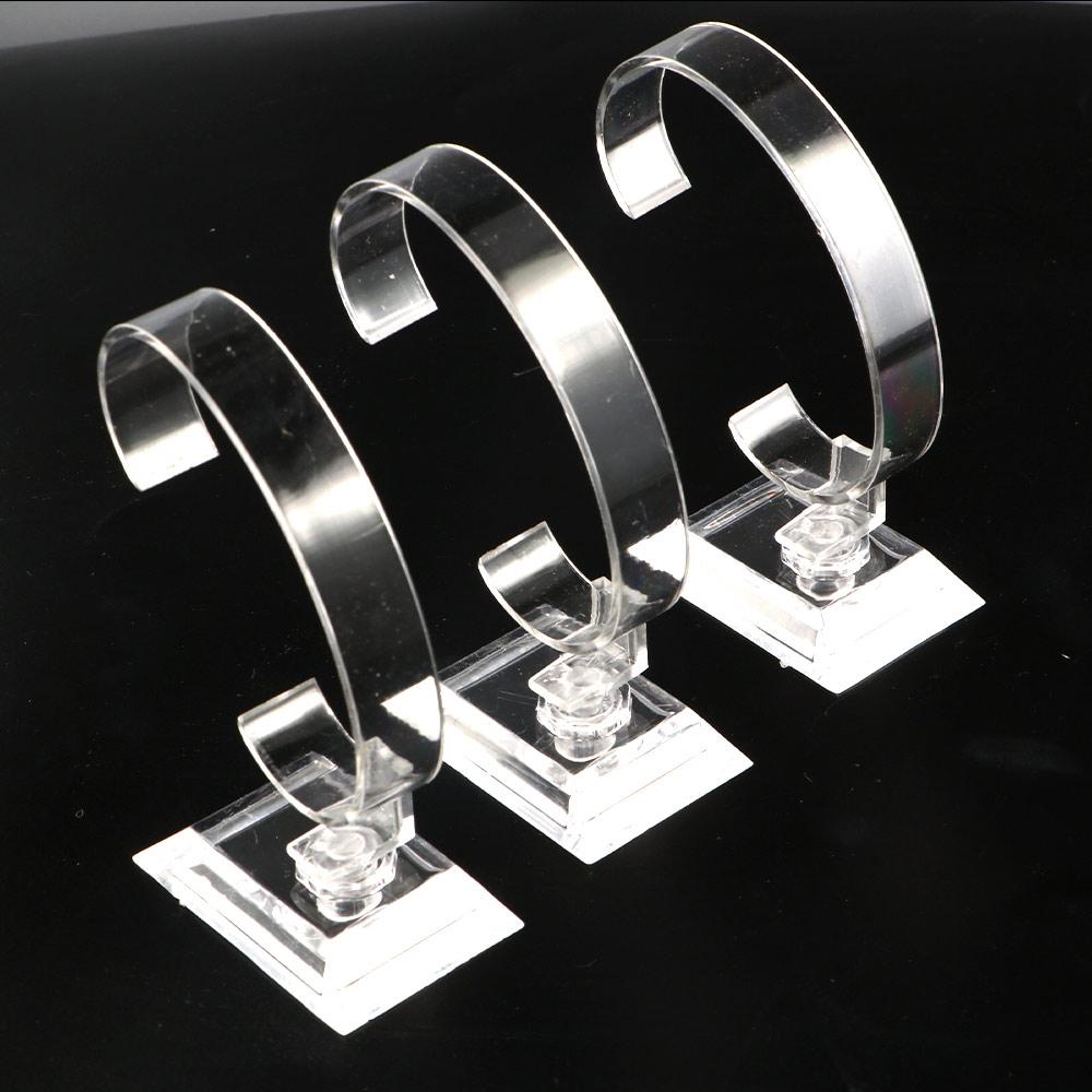 透明な時計ディスプレイラックブレスレットバングルジュエリーラ - Jewelry Watches Women のレビューと価格