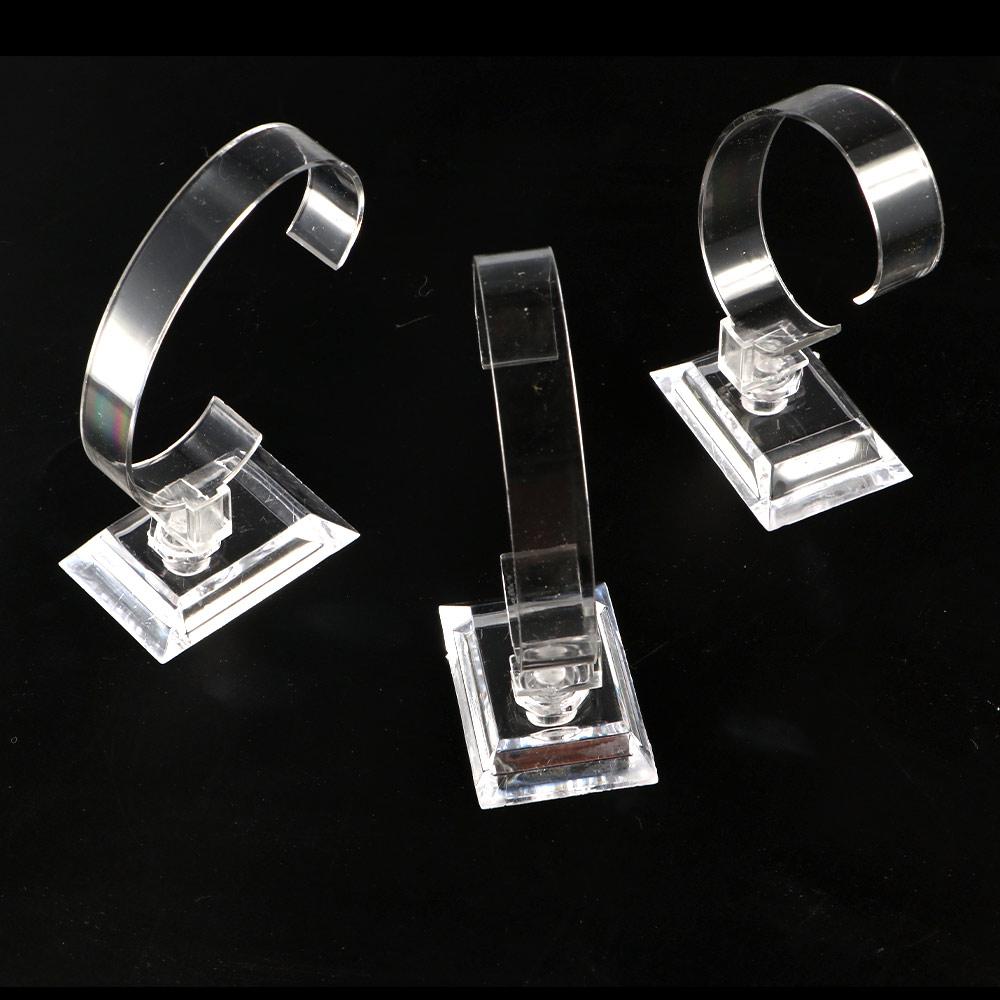 透明な時計ディスプレイラックブレスレットバングルジュエリーラ - Jewelry Watches Women のレビューと価格